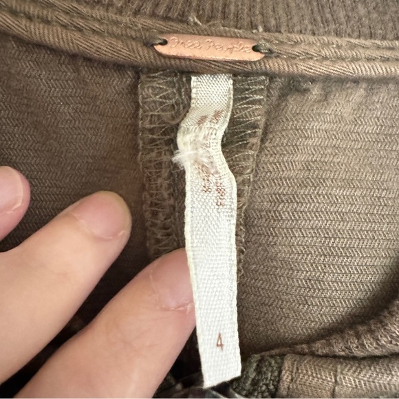 FREE PEOPLE FLEETWOOD FLIGHT SUIT ONE PIECE UTILITY JUMPSUIT SIZE 4 - Picture 7 of 11